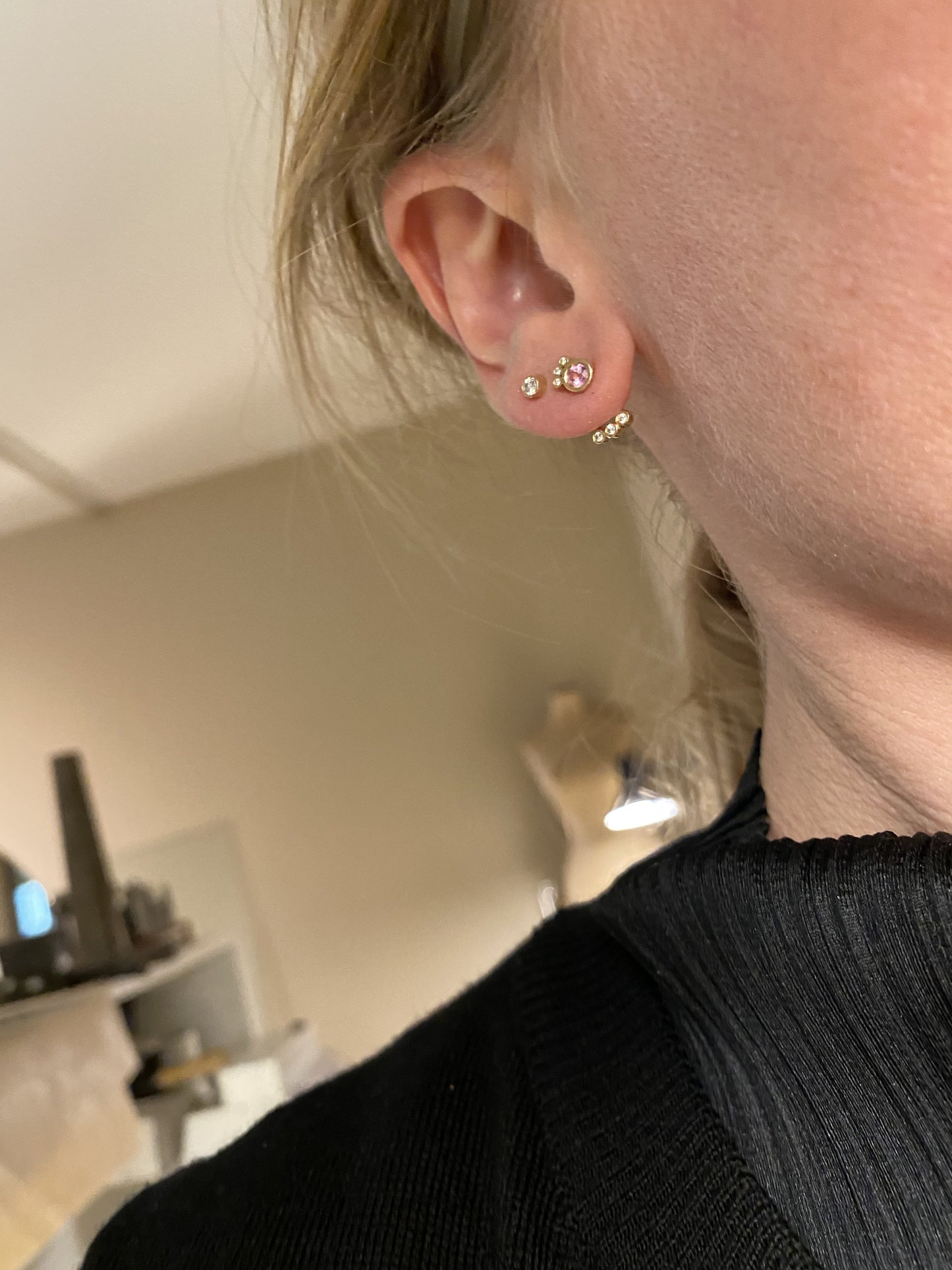 Pink Crown Stud