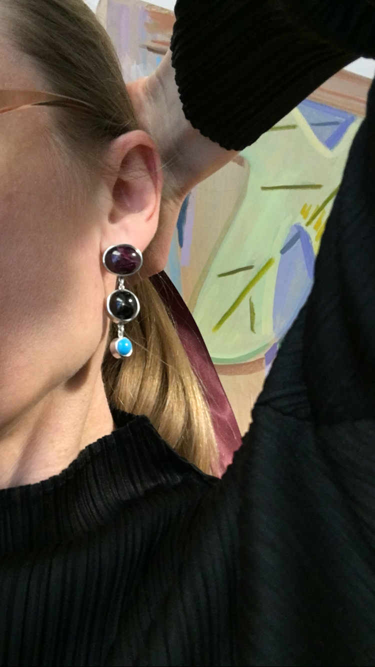 Mixed earrings.