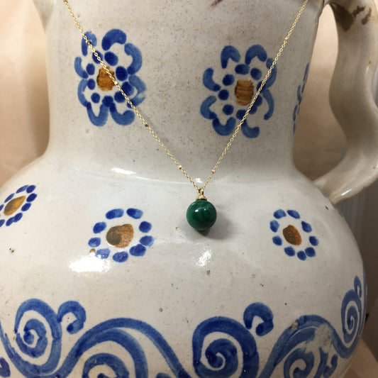 Round Malachite Necklace