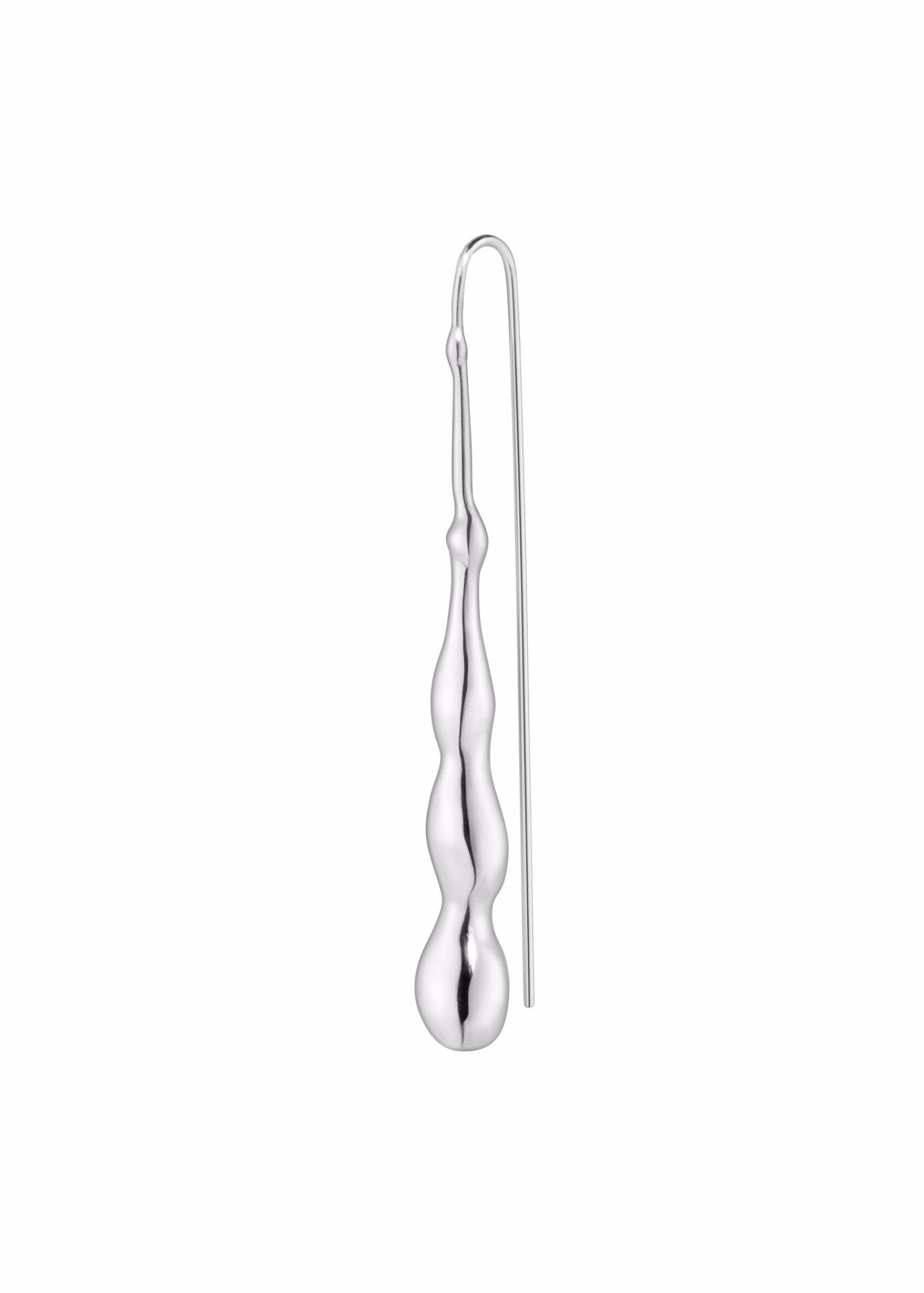 VERY THICK TEARDROP · EARRING · SILVER