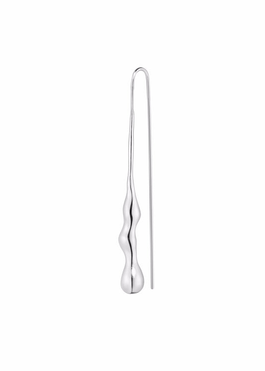 THICK TEARDROP · EARRING · SILVER