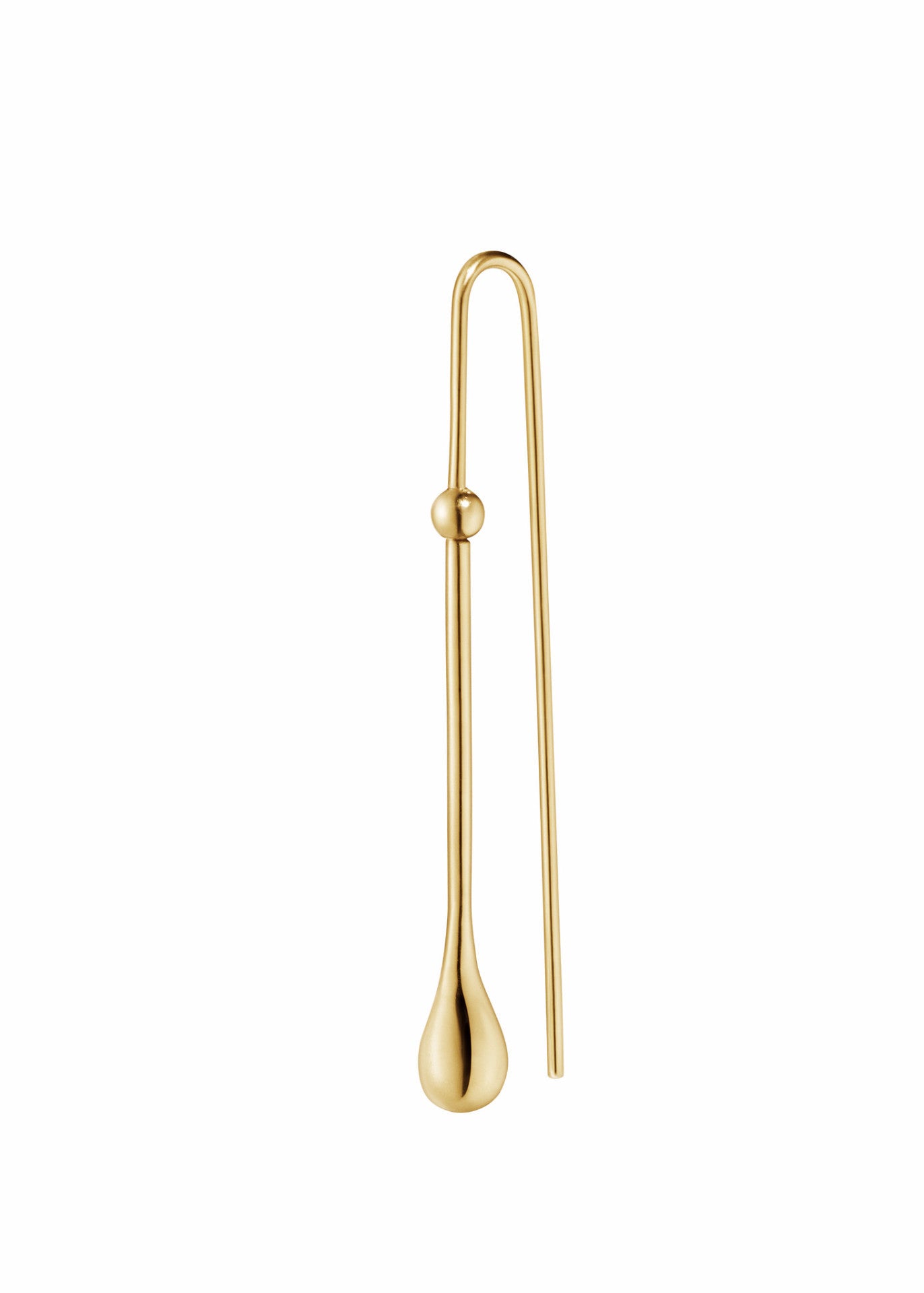 MOVING TEARDROP · EARRING · 18KT. GOLD