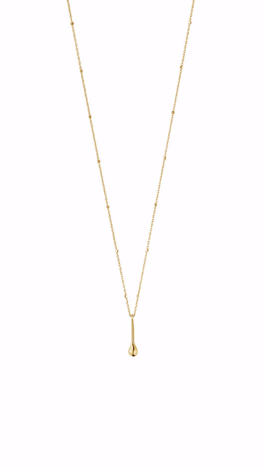 MOVING TEARDROP · NECKLACE · 18KT. GOLD