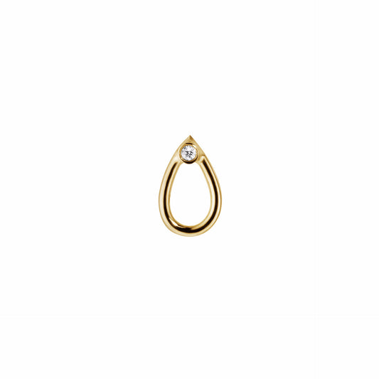 SMALL EMBRACE · EARRING · 18KT. GOLD W. DIAMOND