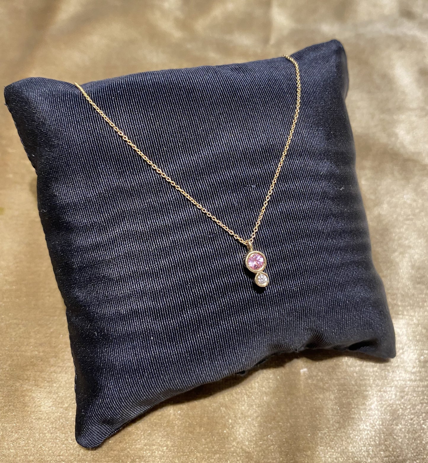 Classic Large Small Pink Necklace.