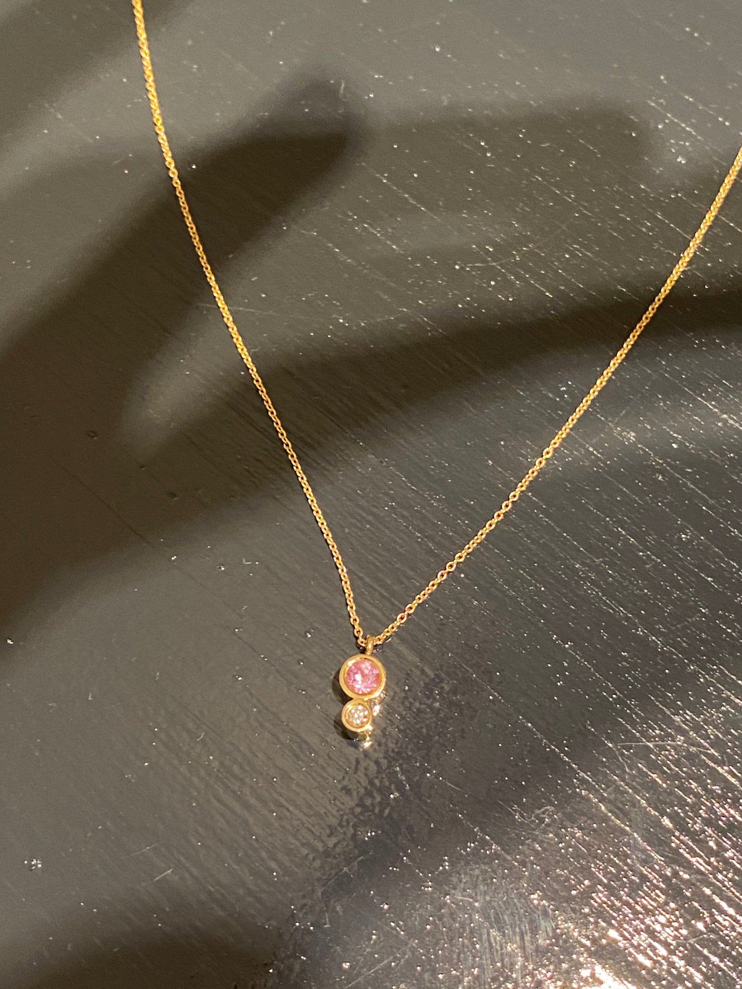 Classic Large Small Pink Necklace.