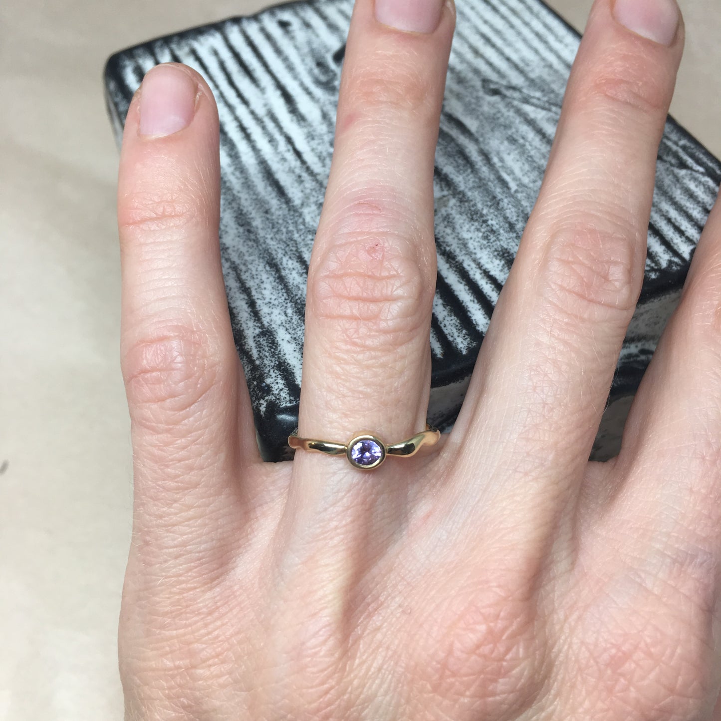 Purple Sapphire Ring.